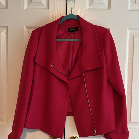 Talbots Women’s hot pink jacket. 60% acrylic & 40% wool. - Picture 6 of 6